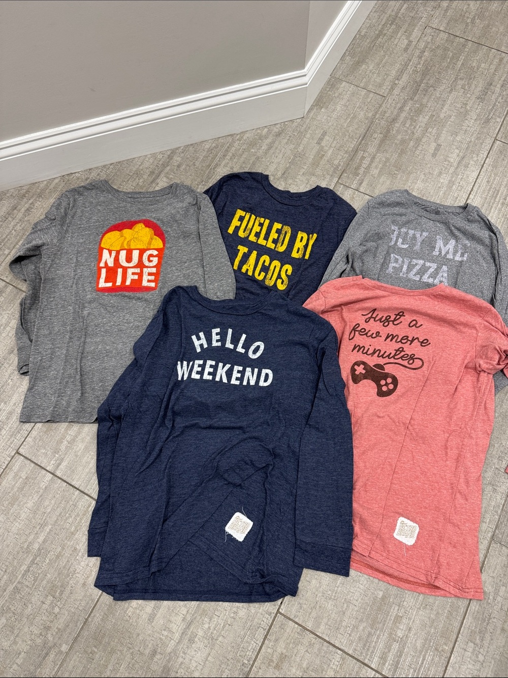 Original Retro Brand Bundle of 5 Long-Sleeve Tees